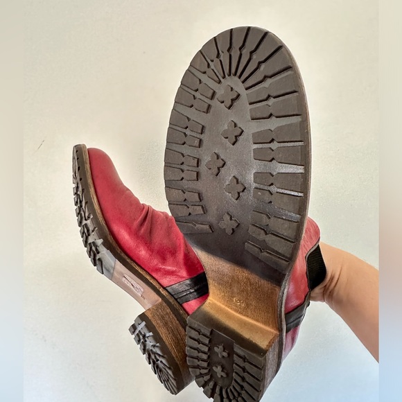 Red leather boots - BUENO size US9 EU39 / Red boots - Picture 11 of 15